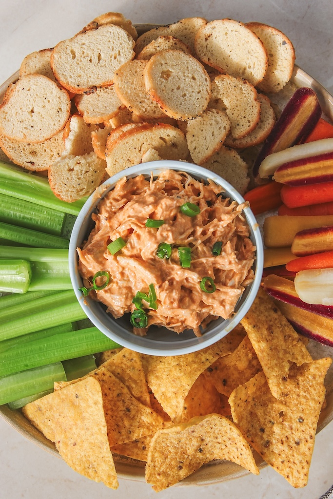 No Bake Buffalo Chicken Dip