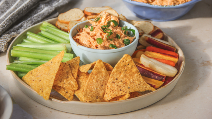 No Bake Buffalo Chicken Dip