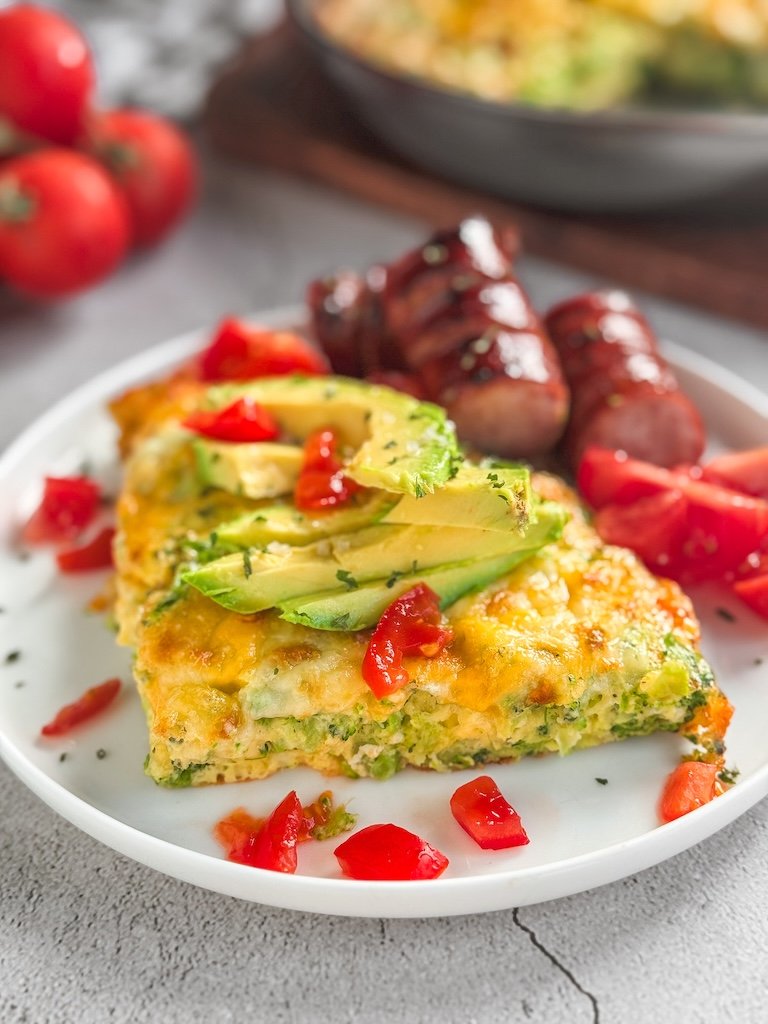 Cheesy Broccoli Frittata 