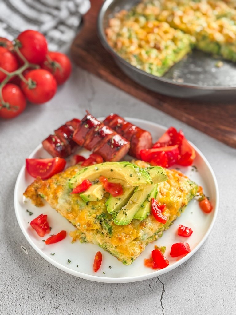 Cheesy Broccoli Frittata 