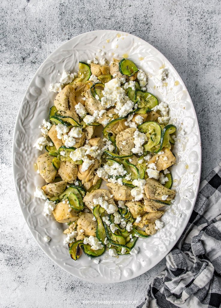 Sheet Pan Chicken with Roasted Zucchini & Feta