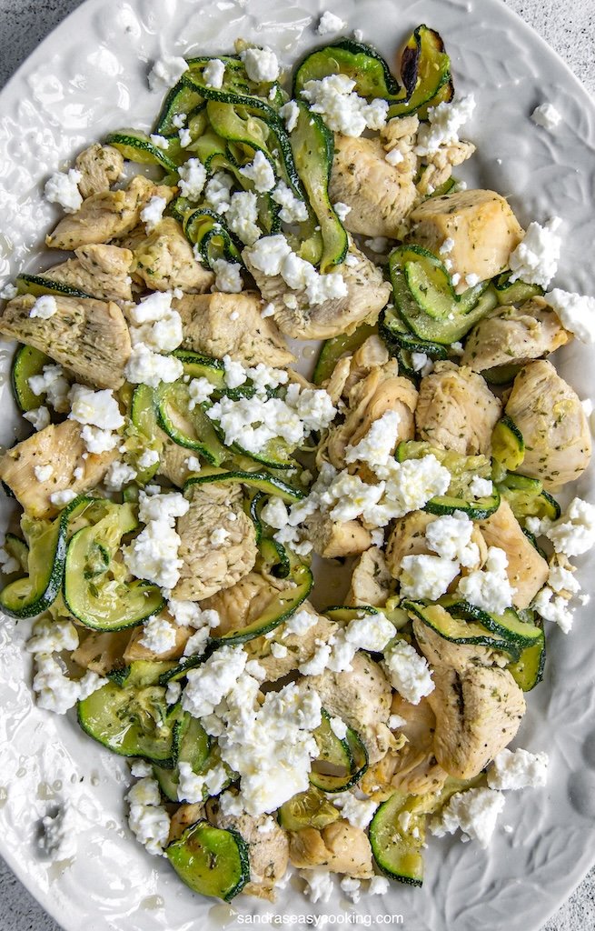 Sheet Pan Chicken with Roasted Zucchini & Feta