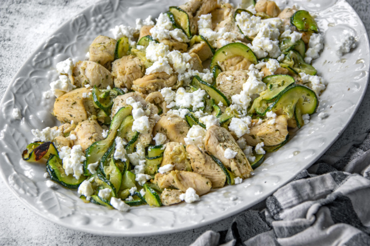 Sheet Pan Chicken with Roasted Zucchini & Feta