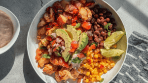 Spicy Southwest Chicken & Air-Fried Veggie Bowl