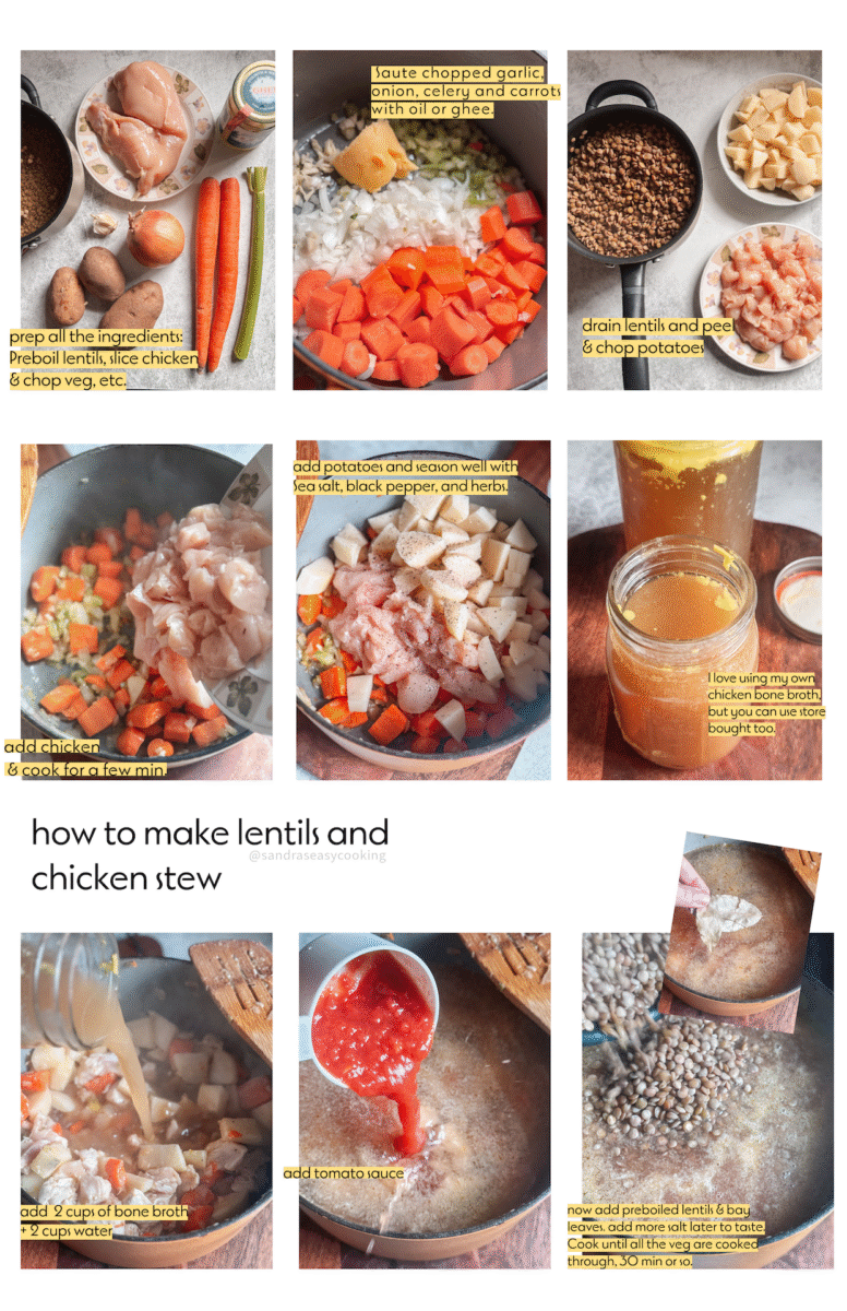 Lentil and Chicken Stew Recipe