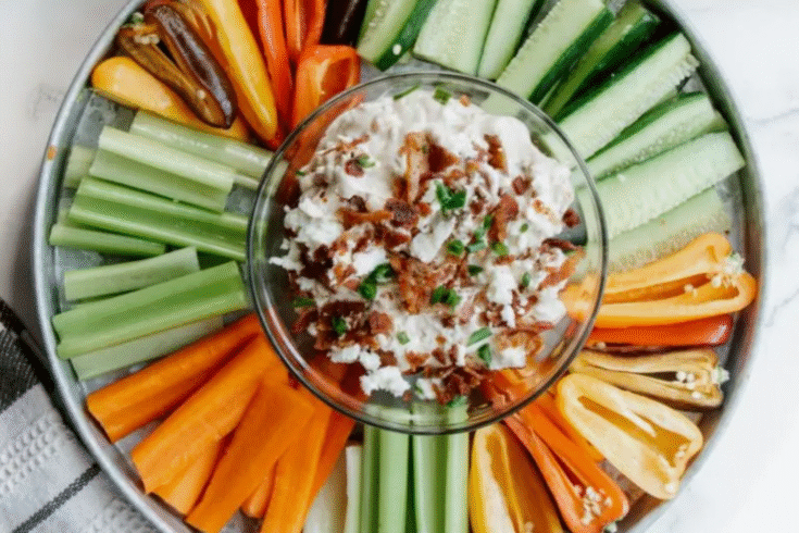 Onion Dip with Cheese and Bacon