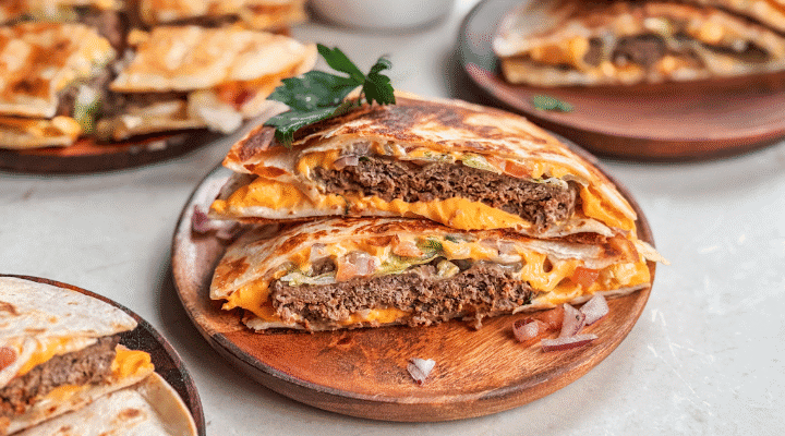 Summer Quesadilla Burgers
