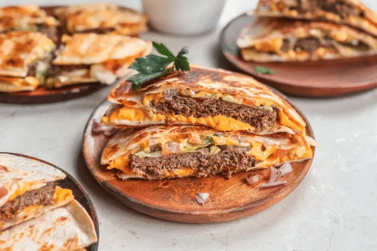 Summer Quesadilla Burgers