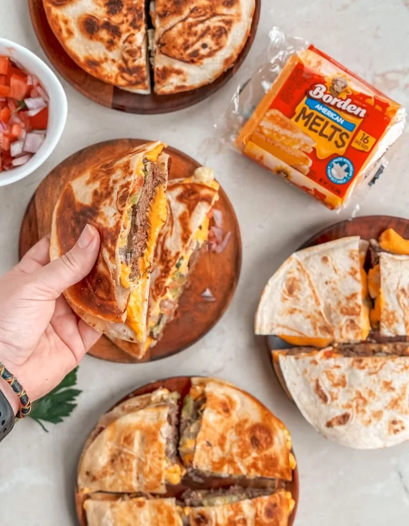 Summer Quesadilla Burgers 