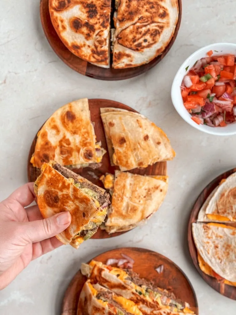 Summer Quesadilla Burgers 