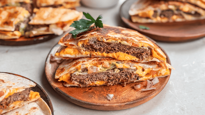 Summer Quesadilla Burgers
