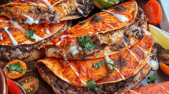 Baked Beef and Bean Soft Tacos