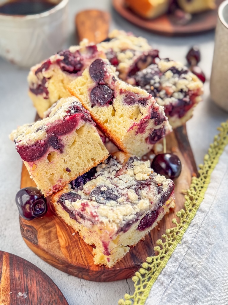 Cherry Streusel Yogurt Cake