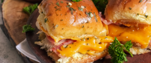 Garlic Butter Chicken Bacon Sliders