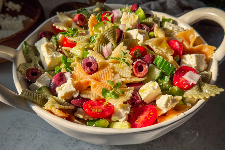 Greek Inspired Pasta Salad