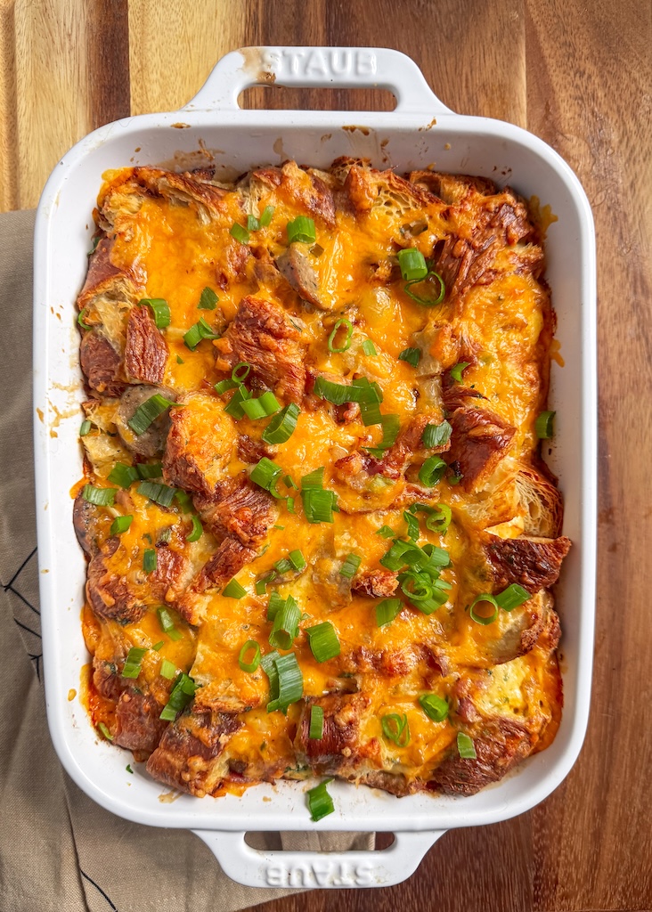 Easy Croissant Breakfast Casserole Recipe for Brunch